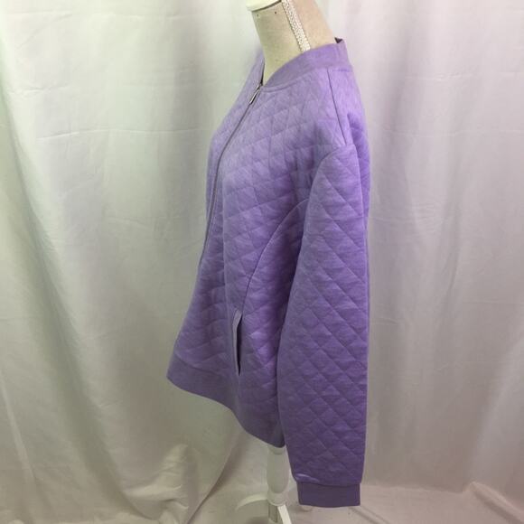 Isaac Mizrahi Live soho Quilted Bomber Jacket S - Picture 9 of 10